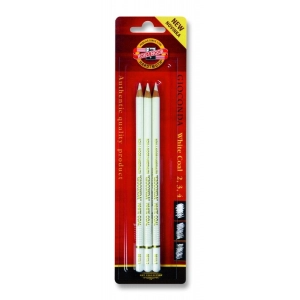 Węgiel KOH-I-NOOR w drewnie 8812 op.3 - biały-321602