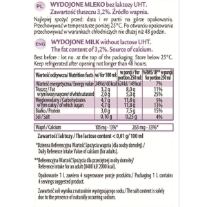 Mleko WYDOJONE 1l. 3,2% bez laktozy-133106