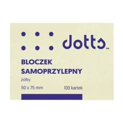 Karteczki samop. DATURA 50x75 100k żółty-333923