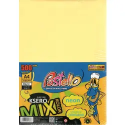 Papier xero kolor PASTELLO A4 80g mix NEON op.500-336744