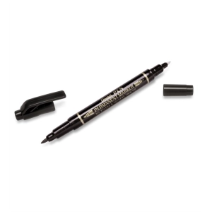 Marker PENTEL foliopis dwustronny N75W - czarny-134536