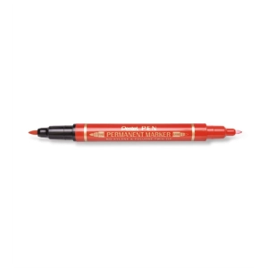 Marker PENTEL foliopis dwustronny N75W - czerwony-134544