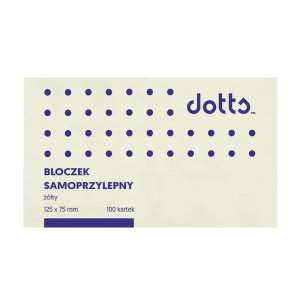 Karteczki samop. DATURA 75x125 100k żółty-333919