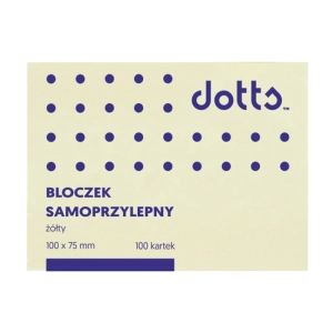 Karteczki samop. DATURA 75x100 100k żółty-333927