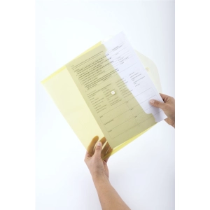 Teczka na zatrzask D.RECT 5530 A4 - żółta-135312