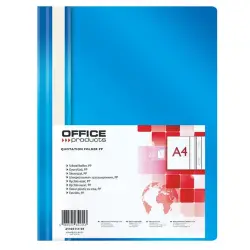 Skoroszyt OFFICE PRODUCTS A4 miękki op.25 - niebieski