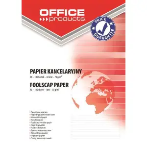 Papier kancelaryjny OFFICE PRODUCTS w linie A3 100ark.-140073