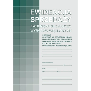 Druk MiP 305-1 Ewidencja sprz.zwol.z akcyz.wyr.węgla-689520