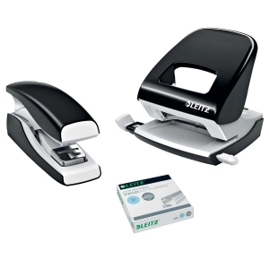 Zszywacz LEITZ New NeXXt Softpress Flat Clinch czarny 56030095-142934