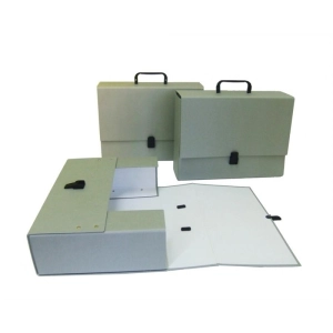 Teczka z rączką DELFIN MAXI 10cm - szara-145579