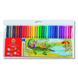 Flamastry KOH-I-NOOR 30 kolorów 771002CJ04TE folia-470827