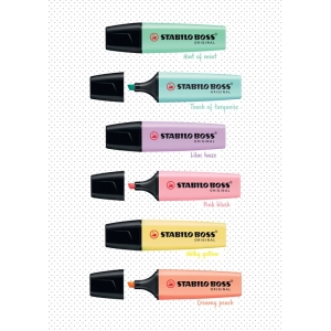 Zakreślacz STABILO BOSS pastelowy - żółty (144)-148051