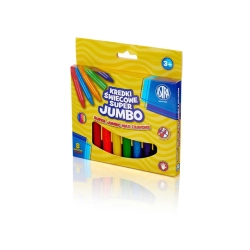Kredki ASTRA świecowe 8 kolorów - super Jumbo