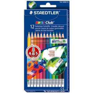 Kredki STAEDTLER NORIS CLUB 12kol z gumk.usuwalne S 144 50NC12-542745