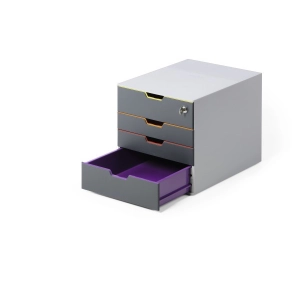 Pojemnik DURABLE VARICOLOR z 4 szufladkami 7606-27-149791