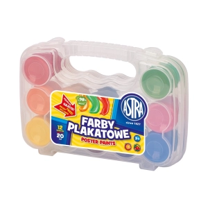 Farby plakatowe ASTRA 12kol 20ml WALIZKA 301117002 -543088