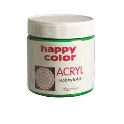 Farba akrylowa HAPPY COLOR 250ml słoik - zielona 5-543118