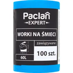 Worki na śmieci PACLAN Expert 60l. op.100