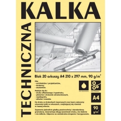 Kalka kreślarska KOH-I-NOOR A3 20ark.blok KAL-DA3920-673685