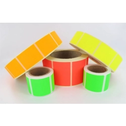 Etykiety na roli termiczne 60x40mm op.4 zielone nawój 1000-582085