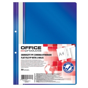 Skoroszyt OFFICE PRODUCTS A4 zawieszany 2 otwory op.50 - granatowy-631052