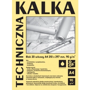 Kalka kreślarska KOH-I-NOOR A3 20ark.blok KAL-DA3920-673685