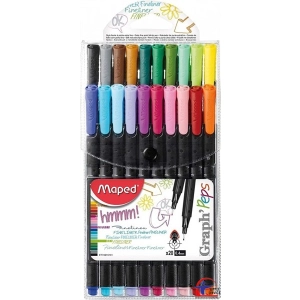 Cienkopis MAPED GRAPH PEPS 20szt.etui 749151  -611502