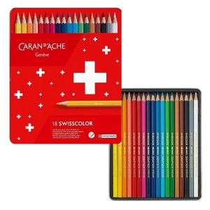 Kredki CARAN D'ACHE Swisscolor Aquarelle 18szt. mix kolorów-156239
