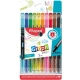 Cienkopis MAPED GRAPH PEPS DECO 10 szt etui 7490500