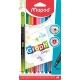 Cienkopis MAPED GRAPH PEPS DECO 8 szt blister 74900
