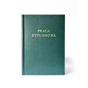Okładki kanałowe GALERIA PAPIERU op.10 AA Praca Licencjacka bordo (złoto) PRESTIGE-157223