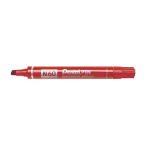 Marker PENTEL N60 (OPAKOWANIE 12) - czerwony-158029