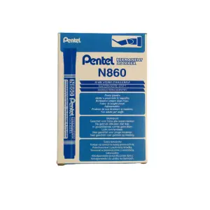 Marker PENTEL N860 (OPAKOWANIE 12) - niebieski-158077