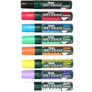 Marker PENTEL SMW56 (OPAKOWANIE 12) kredowy gruby - biały-158189