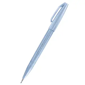 Zestaw PENTEL Brush Pen do kaligrafii SES15C op.4 - niebieskie migdały-158503