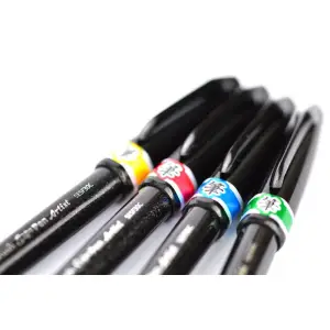 Zestaw PENTEL pisaki Brush Pen - 6 szt. SESF30C-ST6ABDFGSPL-158606