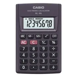 Kalkulator CASIO HL-4A-S, 8-cyfrowy, 56x87mm, czarny-672220