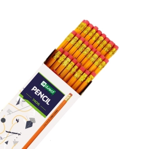 Ołówek drewniany D.RECT HB z gumką 7405 OPAK.50-159784
