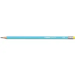 Ołówek STABILO z gumką 2B - blue