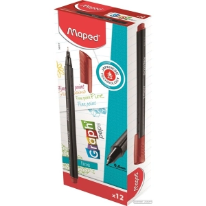 Cienkopis MAPED GRAPH PEPS czerwony 749117-161674