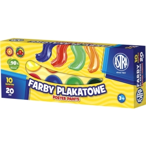 Farby plakatowe ASTRA 10kol. 20ml 301115004-543087