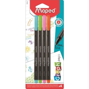 Cienkopis MAPED GRAPH PEPS kolory fancy 4 szt 749143
