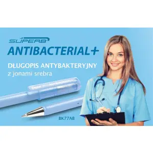 Długopis PENTEL BK77 Antibacterial - wkład niebieski-162794