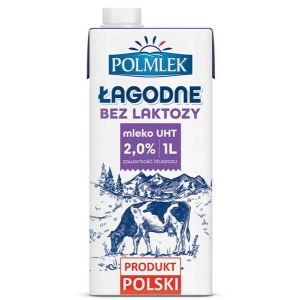 Mleko POLMLEK UHT 2% bez laktozy 1l-162873