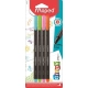 Cienkopis MAPED GRAPH PEPS kolory fancy 4 szt 749143