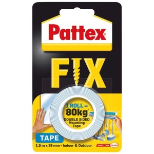 Taśma dwustronna PATTEX FIX 1,5m x 19mm 80kg-163560