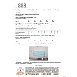 Maseczka medyczna MEDICAL op.50szt. TYP IIR CE  BFE>=98% - niebieska-164842