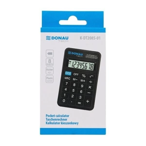 Kalkulator DONAU TECH kieszonkowy K-DT2085-01 8-cyfr. czarny-165024