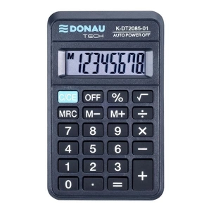 Kalkulator DONAU TECH kieszonkowy K-DT2085-01 8-cyfr. czarny-165027
