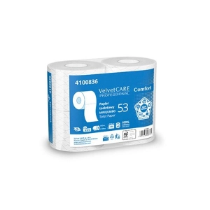 Papier toaletowy VELVET Care Comfort 2w. 486 listków op.4szt. - biały-165409